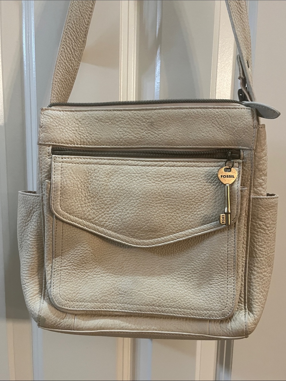 Vintage!  Y2K ! New American Classic Crossbody Pebble Leather bag it’s Amazing - Picture 3 of 14